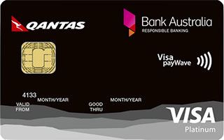 Bank Australia Platinum Rewards Visa Credit Card card