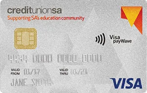 Credit Union SA Education Community Credit Card card