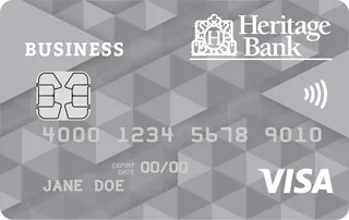 Heritage Bank Business Visa Credit Card card