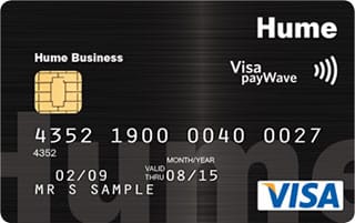 Hume Business Visa Unsecured Credit Card card