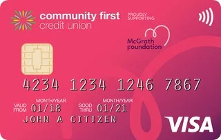 Community First Low Rate Pink Credit Card card
