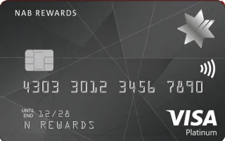NAB Rewards Platinum Card card