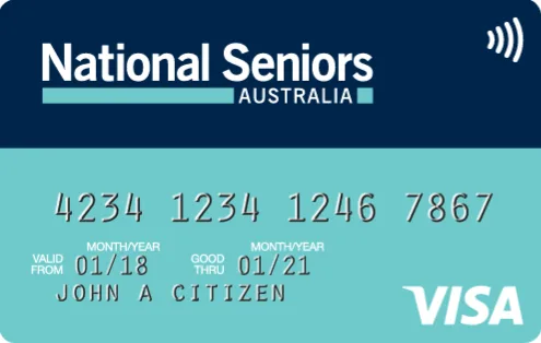 National Seniors Credit Card card