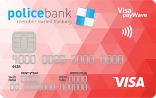 Police Bank Visa Credit Card card