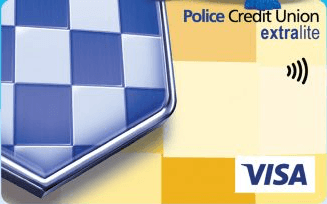 Police Credit Union Extralite Credit Card card