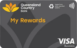 Queensland Country Bank Business Visa My Rewards Credit Card card